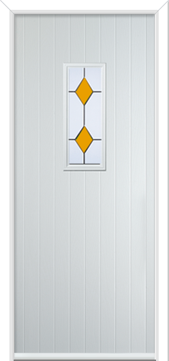 Normanton Composite Door Coloured Diamonds Yellow