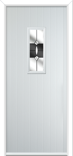 Normanton Composite Door Crystal Bohemia Black