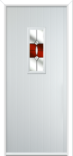 Normanton Composite Door Crystal Bohemia Red