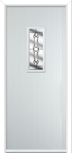 Normanton Composite Door Crystal Bohemia Zinc