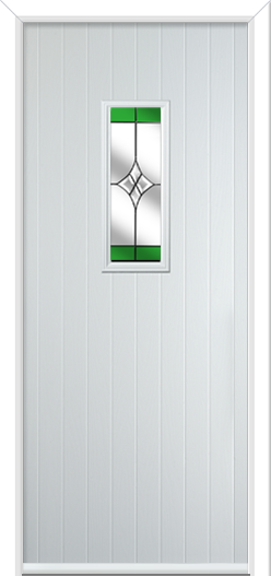 Normanton Composite Door Crystal Harmony Green